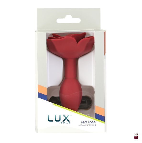 Анальні іграшки Lux Active Силіконова анальна пробка Red Rose SX3924 фото