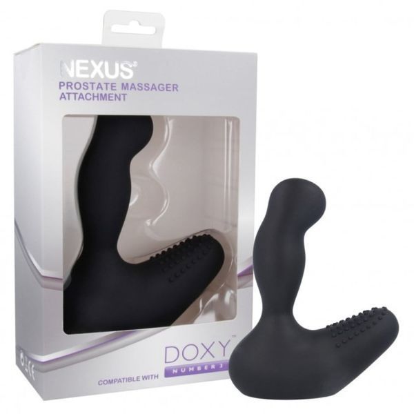 Масажер простати Nexus Prostate Attachment-насадка для мікрофона Doxy, чорний D453012 фото