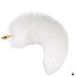 Анальна пробка з хутряним хвостом LOCKINK SEVANDA White Fox-Tail Anal Rose-shape Plug SX0866 фото 2
