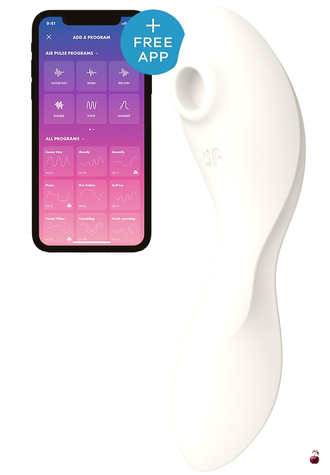 Вакуумний стимулятор клітора Satisfyer Curvy Trinity 5, білий SO6725 фото
