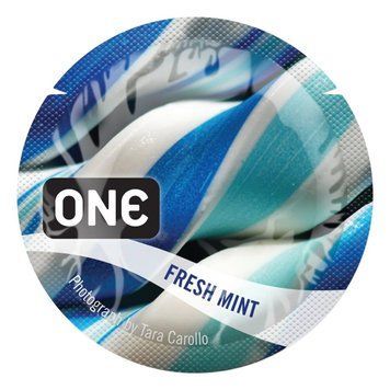 Презервативи One Flavor Waves Fresh Mint, ультратонкий латекс ON221634 фото
