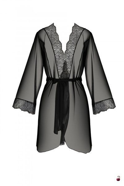 Пеньюар Passion Amberly Peignoir, Black SX0462 фото