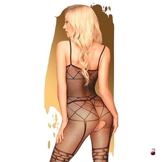 Penthouse Firecracker Black XL: Бодістокінг з панчохами SO5258 фото