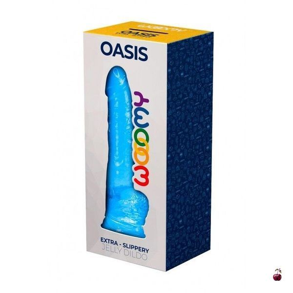 Фалоімітатор Wooomy Oasis, медичний TPE, з присоскою, 20.6 см SO7395 фото