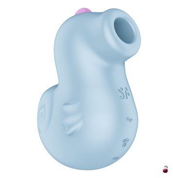 Вакуумний стимулятор клітора Satisfyer Sea Pony, блакитний SX3540 фото