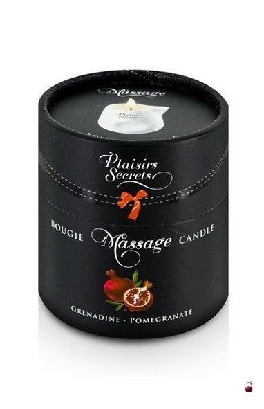 Масажні олії та лосьйони Plaisirs Secrets Pomegranate, масажна свічка 80 мл SO1850 фото