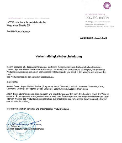 Інтимна косметика SHIATSU Pheromon аромат для чоловіків, 50 мл HOT67132 фото
