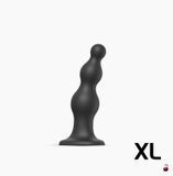 Strap-On-Me Dildo Plug Beads Black XL, Намистини для потрійної стимуляції SO8987 фото