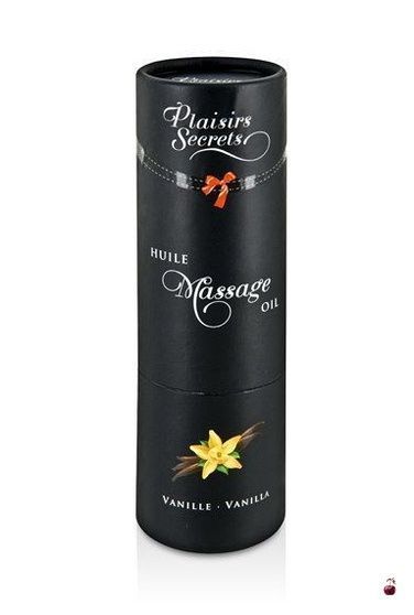 Масажна олія Plaisirs Secrets Vanilla (59 мл) з афродизіаками, їстівна SO1843 фото