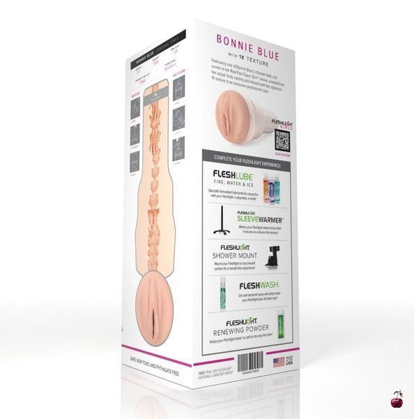Мастурбатор Fleshlight Girls: Bonnie Blue - 1K, зі зліпка вагіни, ніжний SX3949 фото