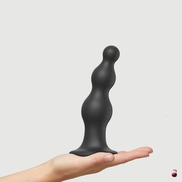 Strap-On-Me Dildo Plug Beads Black XL, Намистини для потрійної стимуляції SO8987 фото