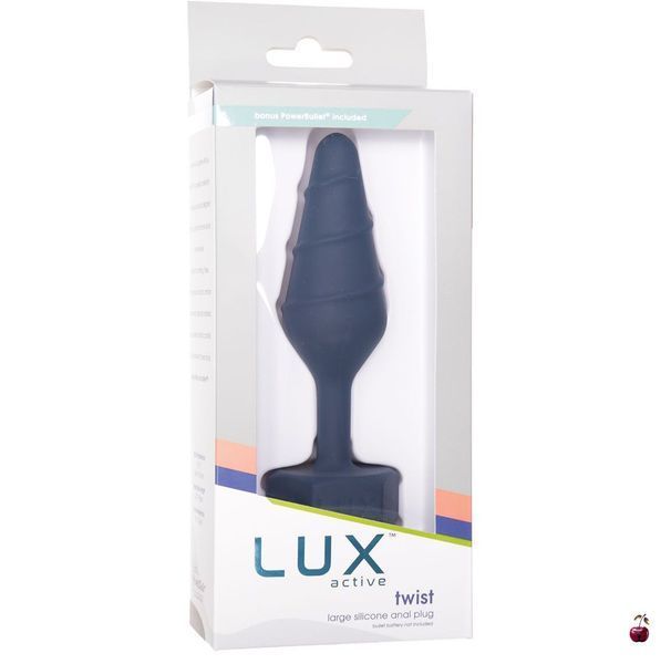 Анальні іграшки Lux Active Twist Plug Large Blue SX3927 фото
