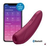 Вібратори Satisfyer Curvy 1+ Rose Red з технологією Air Pulse та керуванням через смартфон SO3780 фото