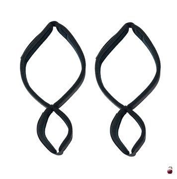 Аксесуари BDSM Punishment Фіксатори для руки і стегна Thigh to Wrist Restraints, колір Black SX2230 фото