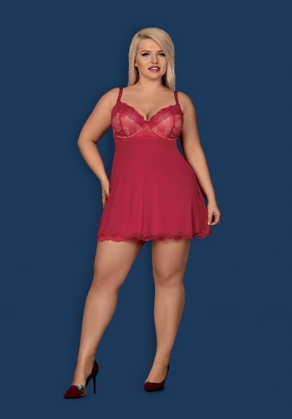 Пеньюар Obsessive Rosalyne babydoll, L/XL 410672 фото