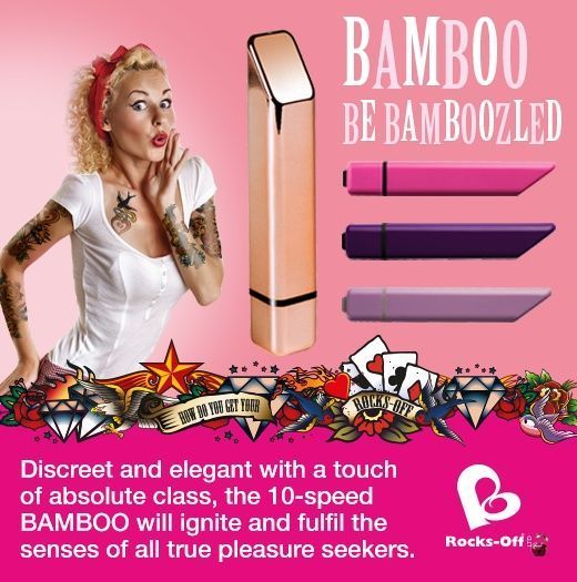 Вібратори Rocks Off Bamboo Rose Gold: компактний стимулятор із 10 режимами 10 фото