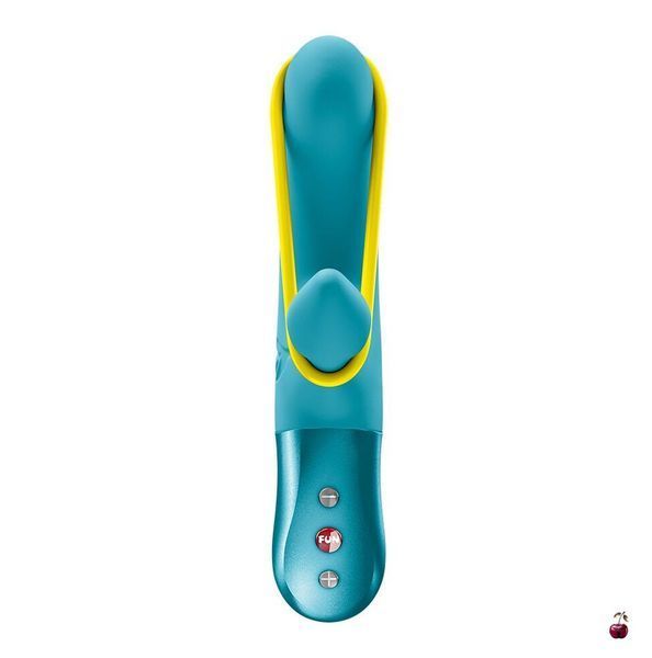 Мінівібратор-кролик Fun Factory AMORINO Aquamarine зі стрічкою, силікон SX4303 фото