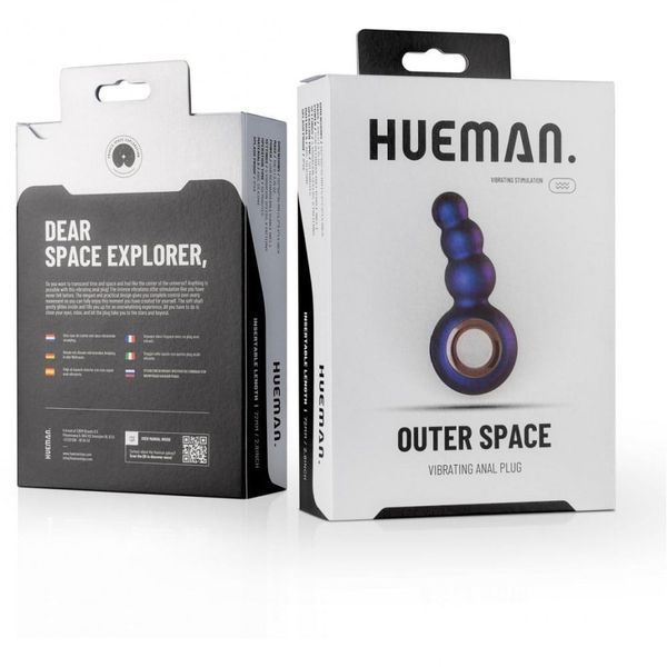 Анальна іграшка Hueman Outer Space, з кільцем 02661 / HUE007 фото