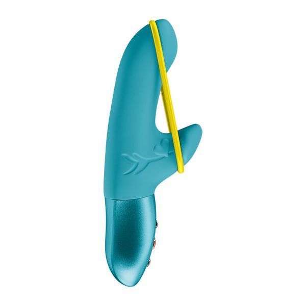 Мінівібратор-кролик Fun Factory AMORINO Aquamarine зі стрічкою, силікон SX4303 фото
