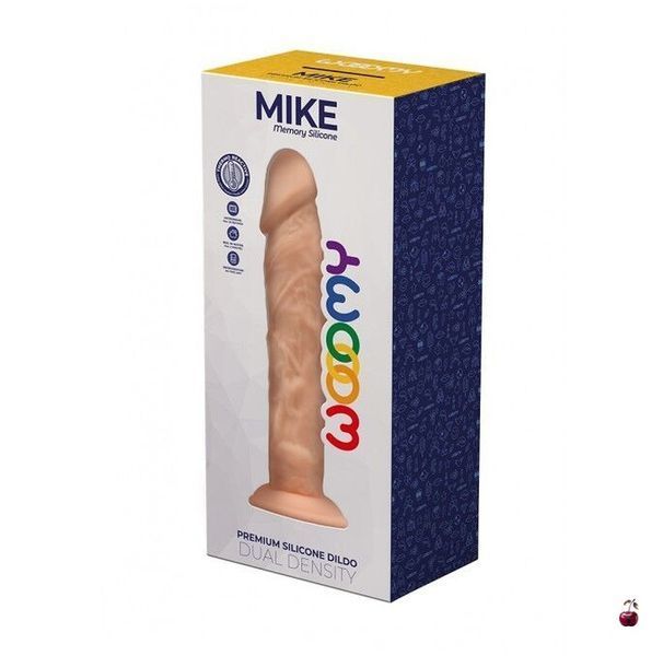 Фалоімітатор Wooomy Mike, термореактивний силіконовий з присоскою SO7399 фото