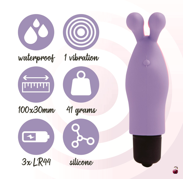 Насадка на палець FeelzToys Magic Finger Vibrator, пурпурова SO4435 фото