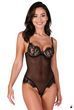 Еротичне боді Passion ZOVEL BODY, чорне, S