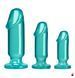 Анальні іграшки Doc Johnson Crystal Jellies - Anal Starter Kit, колір Teal SX4427 фото 1