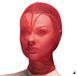 Маска Feral Feelings Hearts Hood Mask, червона SO9295 фото 1
