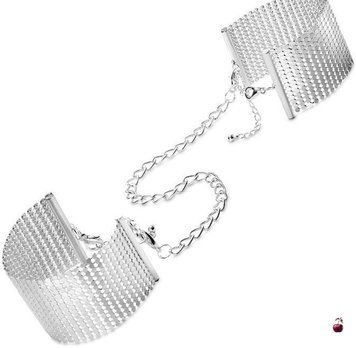 Браслети Bijoux Indiscrets Desir Metallique Handcuffs, срібні SO5920 фото