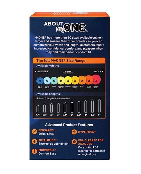 Презервативи MyONE Extra Wide Розмір 60H, 10 шт myt60H-10C фото
