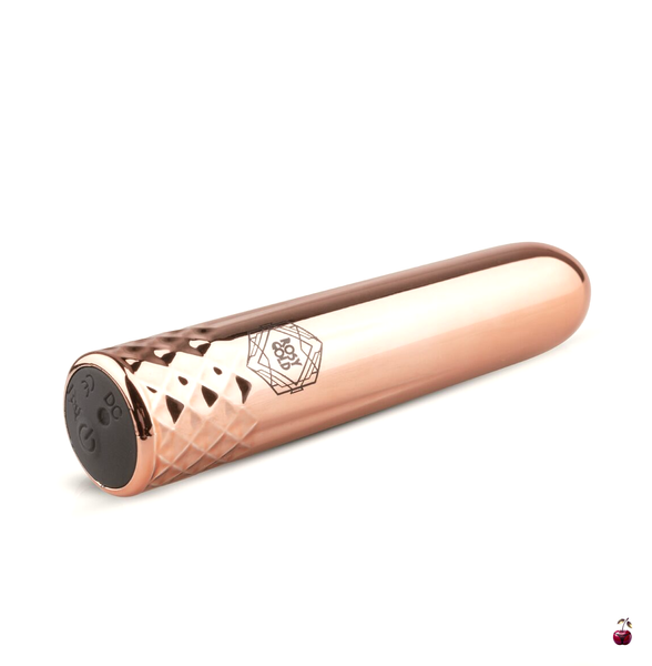Міні-вібратор Rosy Gold Nouveau Mini Vibrator з інкрустацією SO4598 фото