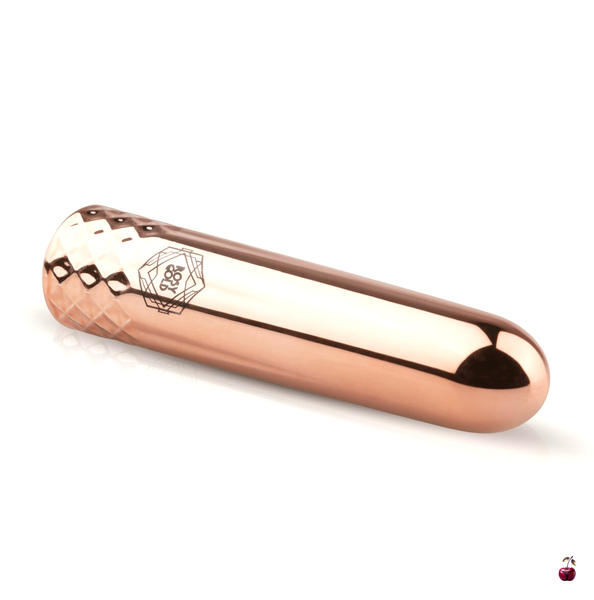 Міні-вібратор Rosy Gold Nouveau Mini Vibrator з інкрустацією SO4598 фото