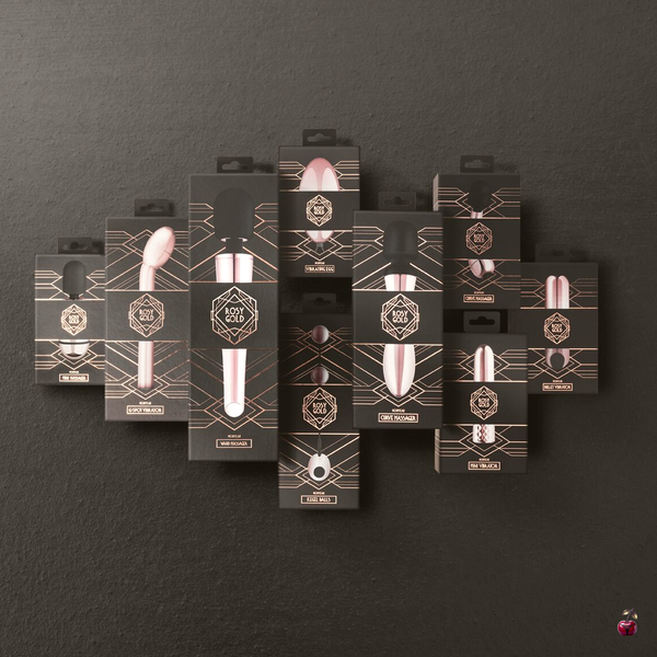 Міні-вібратор Rosy Gold Nouveau Mini Vibrator з інкрустацією SO4598 фото