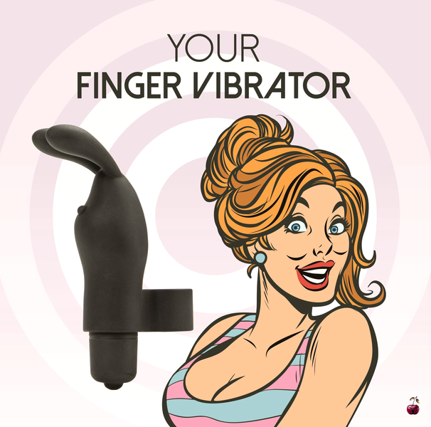 Насадка на палець FeelzToys Magic Finger Vibrator, чорний SO4436 фото