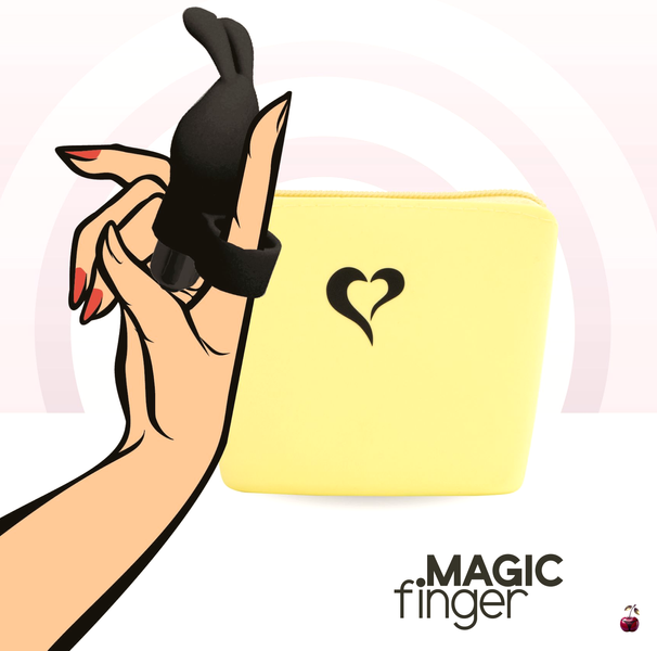 Насадка на палець FeelzToys Magic Finger Vibrator, чорний SO4436 фото