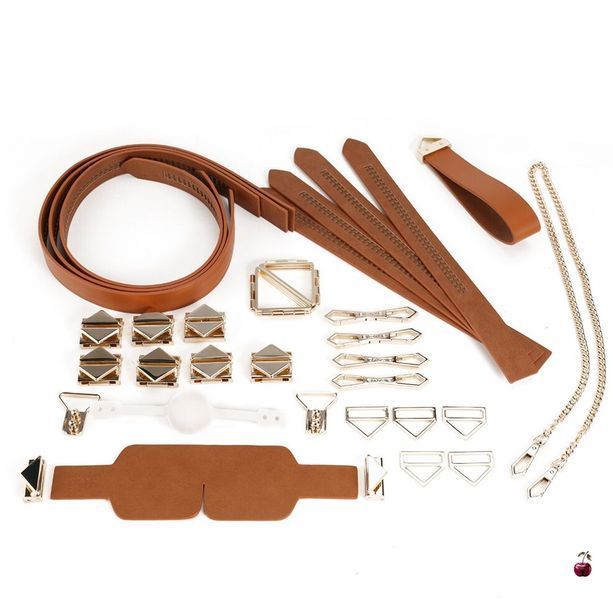 Аксесуари BDSM LOCKINK Bondage & Restraint Set, натуральна шкіра SX0822 фото