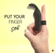 Насадка на палець FeelzToys Magic Finger Vibrator, чорний SO4436 фото 3