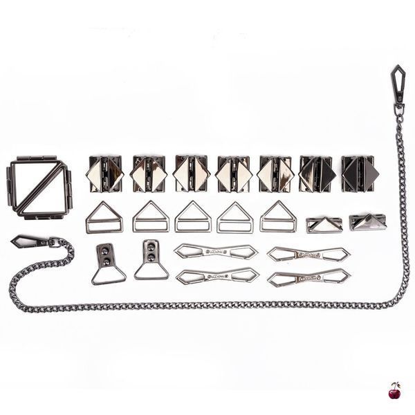 Аксесуари BDSM LOCKINK Bondage & Restraint Set, натуральна шкіра SX0823 фото