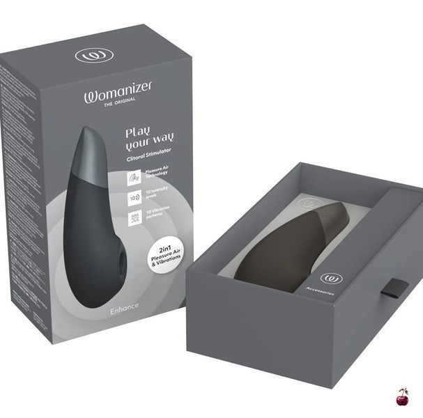 Вакуумний стимулятор клітора Womanizer Enhance Black SX2519 фото