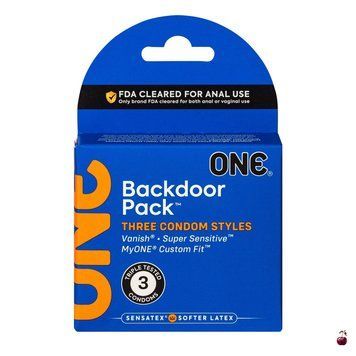 Спеціальна пропозиція: Презервативи ONE Backdoor 3 шт SX0785-R фото