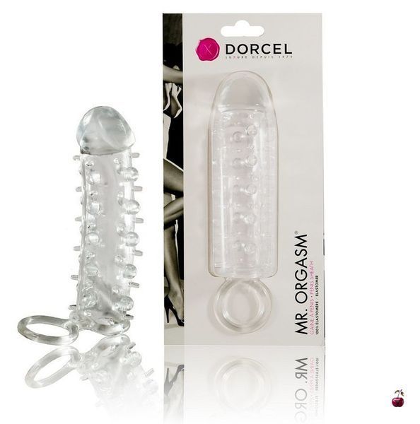 Насадка на член Dorcel Mr. Orgasm з кільцем для мошонки, ультрастимулювальний рельєф MD0609 фото