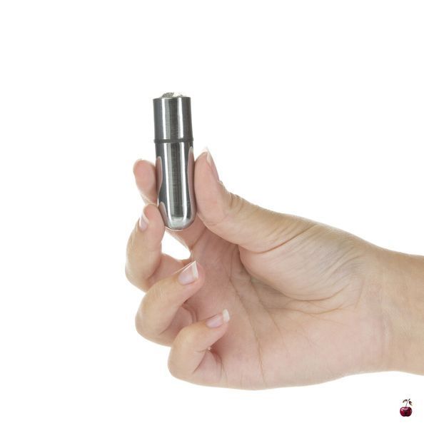 Вібратори PowerBullet First-Class Bullet 2.5&Prime; Silver з 9 режимами вібрації SO6848 фото