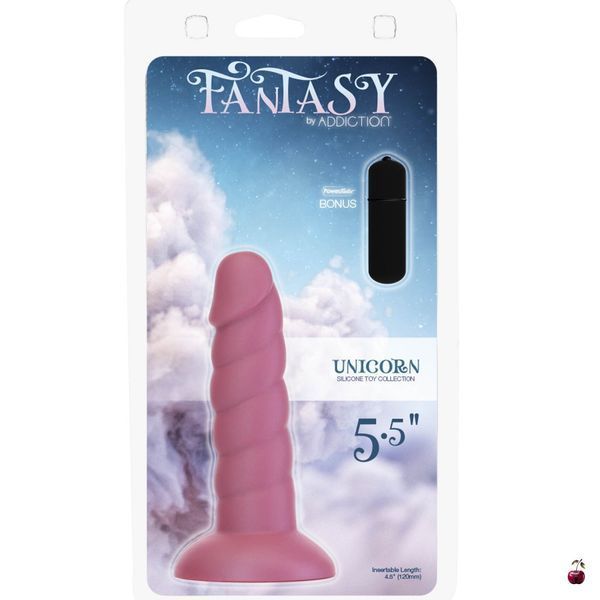 Фентезійний дилдо Fantasy by Addiction Unicorn Dildo 5.5&rdquo; Pink SX3158 фото