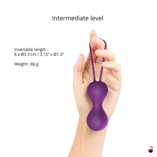 Вагінальні кульки Love To Love JOIA, ультрам'який силікон, Purple SO6263 фото