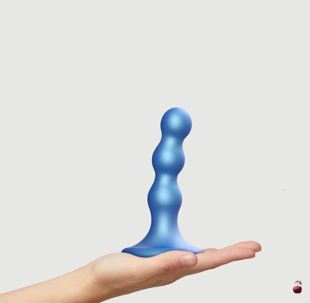 Strap-On-Me Dildo Plug Balls Blue Metallic S SO8992 фото