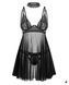 Пеньюар Obsessive Donarella babydoll & thong, мереживо SX1138 фото 3