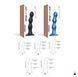 Strap-On-Me Dildo Plug Balls Blue Metallic S SO8992 фото 4