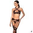 Комплект білизни Passion Hima Set, чорний, XXL/XXXL