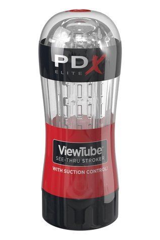 Мастурбатор Pipedream PDX Elite Viewtube See-Thru Stroker прозорий, 18.5 см P61448 фото