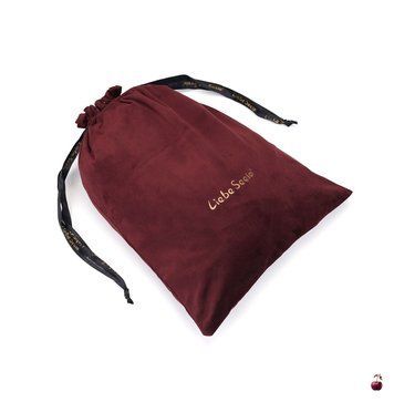 Оксамитовий мішечок Liebe Seele Wine Red Large Storage Bag Oblong SO9468 фото